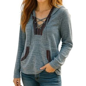Skonhet Medium Lightweight Hooded Sweatshirt Kangaroo Front Pocket